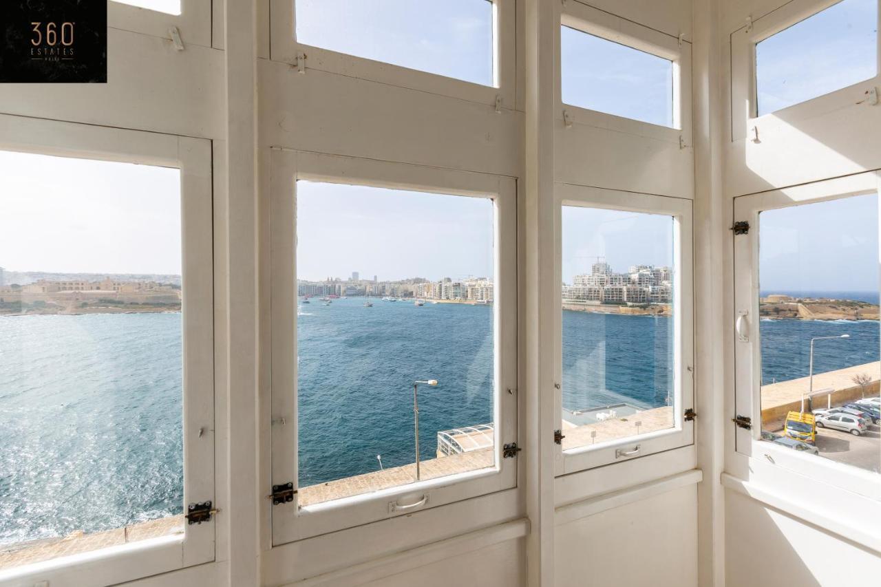 Seafront - Top Location, Top Floor With Wifi & Ac By 360 Estates Valletta Exterior foto